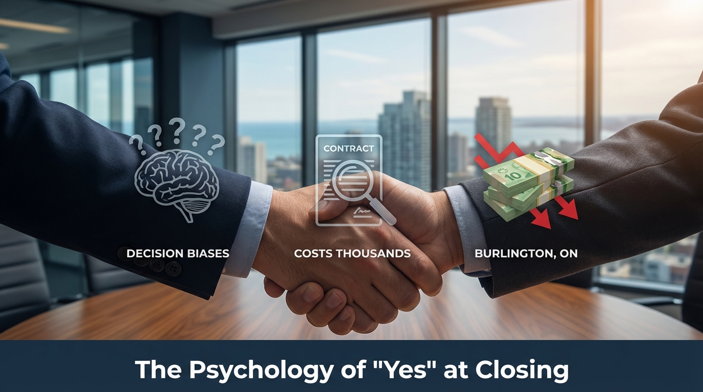 The Psychology of 'Yes' at Closing: Decision Biases That Cost Ontario Buyers Thousands