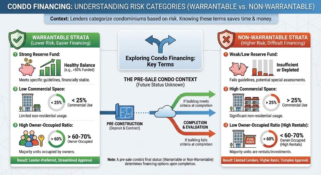 Warrantable Strata and Pre-Sale Condo Financing Explained