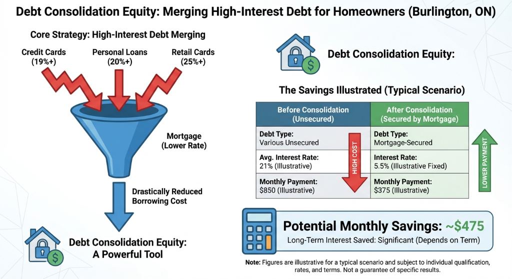 The Power of High-Interest Debt Merging