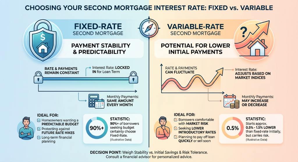 Fixed-Rate Second vs. Variable-Rate Second Mortgages