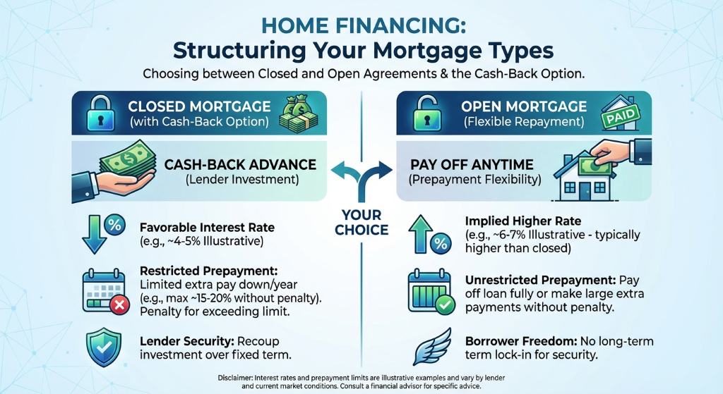 How Cashback Mortgages Compare to Open and Closed Mortgages